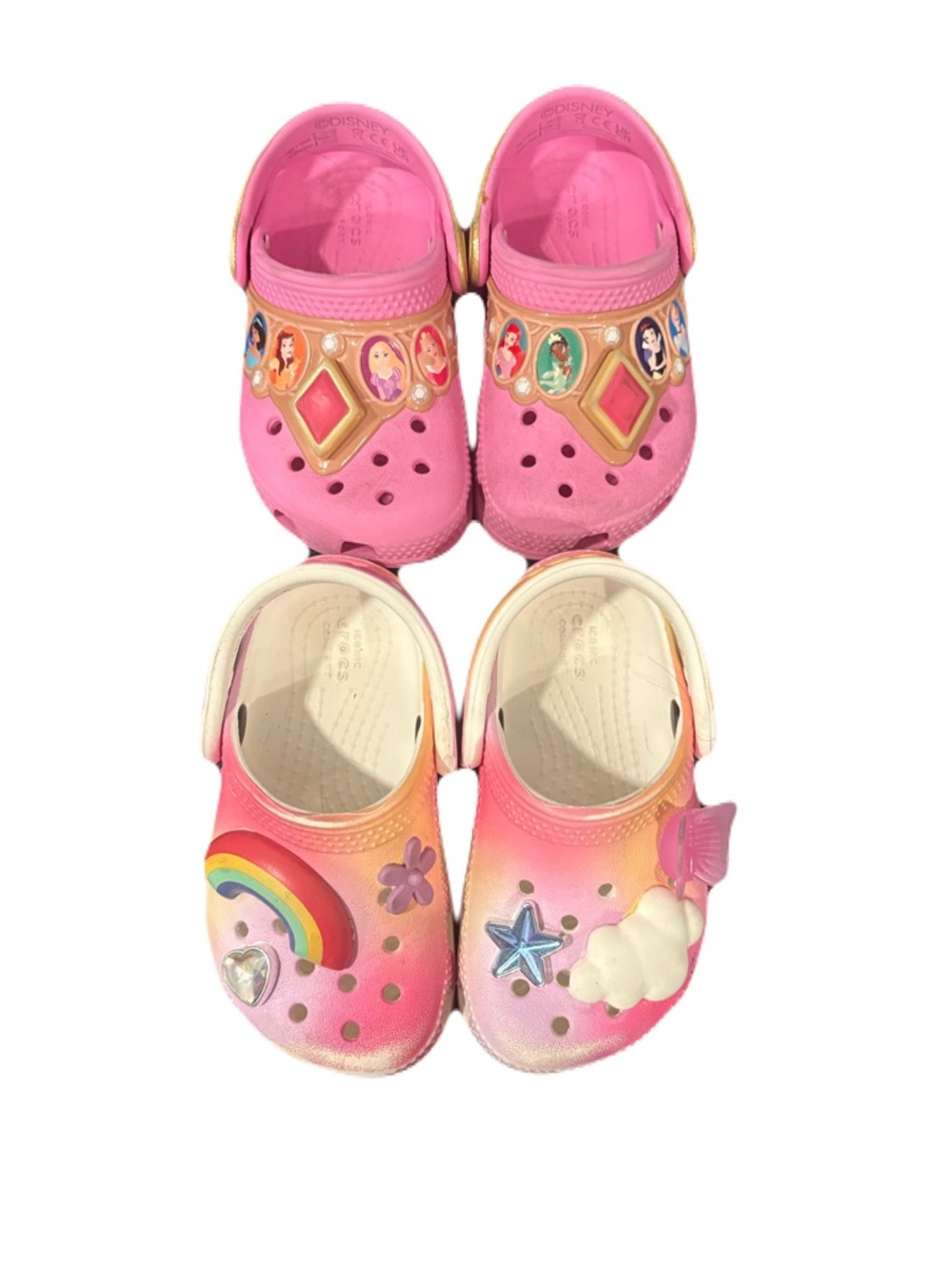 CROCS Toddler Disney Princess & Rainbow Bundle